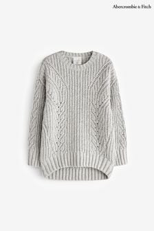 Suéter de cuello redondo con estampado gris de Abercrombie & Fitch (823517) | 55 €