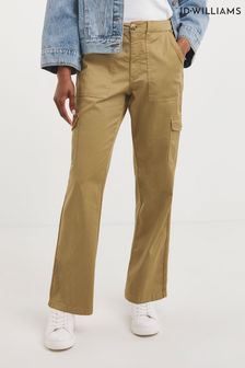 JD Williams Camel Washed Cargo Straight Leg Trousers (824186) | 24 €