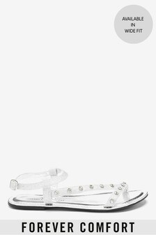 Sandales Forever Comfort® asymétriques à bijoux