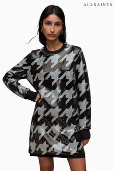 AllSaints Black Juela Toni Dress (824572) | AED993