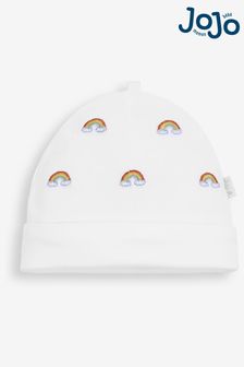 JoJo Maman Bébé White Rainbow Embroidered Hat (8245B8) | 7 €