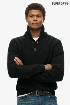 Men s Superdry Black Jumpers Next Gibraltar