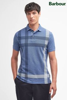 Barbour® Blue Blaine Check Polo Shirt (825034) | 481 QAR