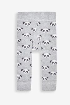 Panda gri - Jojo Maman Bébé Knitted Leggings (825177) | 75 LEI