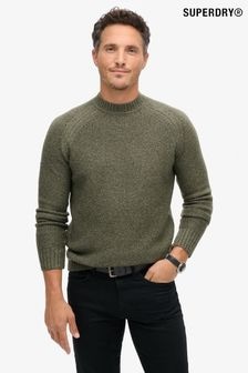 Superdry Beetle Green Chunky Raglan Jumper (825343) | $103