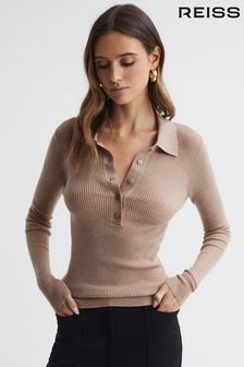 駝色 - Reiss Sienna罗纹太空羊毛Polo衫 (825357) | NT$7,680