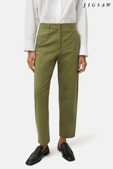 ירוק - מכנסי צ'ינו מכותנה של Jigsaw דגם Nevis (825942) | ‏553 ‏₪