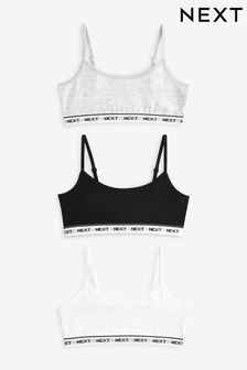 Monochrome Strappy Crop Top 3 Pack (5-16yrs) (826394) | $23 - $32