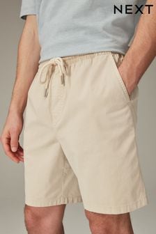 Stone Washed Cotton Elasticated Waist Shorts (826552) | kr199