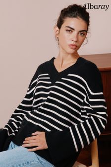 Albaray črtast pulover z V-izrezom Albaray (827176) | €90