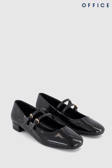 أسود - حذاء ماري جين بكعب بلوك وحزام مزدوج من Office (827446) | 198 ر.ق