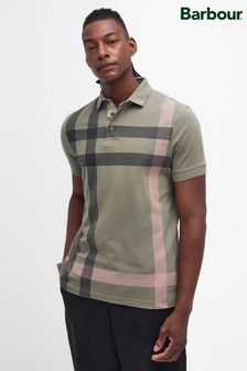 Barbour® Green Blaine Check Polo Shirt (827642) | 481 QAR