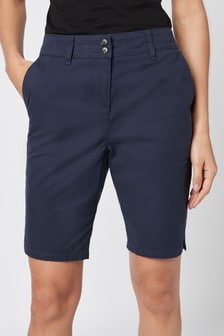 Navy Chino Knee Shorts (827739) | $25