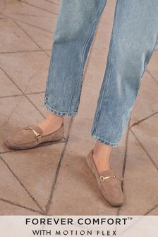 Camel Brown Suede Forever Comfort® With Motion Flex Soft Loafers (828128) | $72
