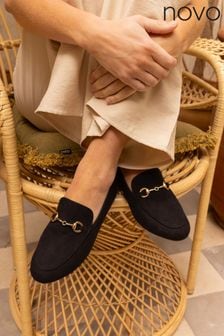 Novo Black Early Flat Loafers (828331) | €38