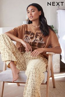 Brown Coffee Cotton Pyjamas (828434) | AED93