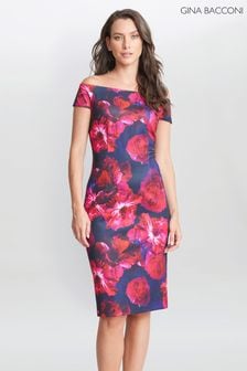 Gina Bacconi Miley Schulterfreies Kleid mit Print, Rot (828722) | 130 €