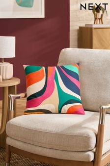 Fushsia Pink 50 x 50cm Outdoor Bright Abstract Cushion