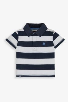 Marineblau-weiß gestreift - Jojo Maman Bébé Klassisches, gestreiftes Polo-Shirt (829226) | 27 €