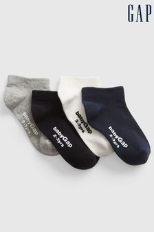 Grey - Gap Toddler Crew Socks 4-pack (830317) | kr150