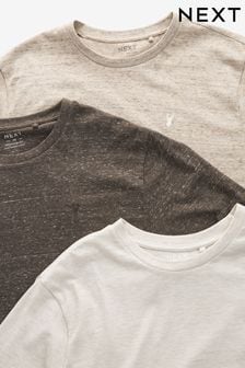 Neutral - 3er Pack - Meliertes T-Shirt mit Hirschmotiv (830555) | 44 €