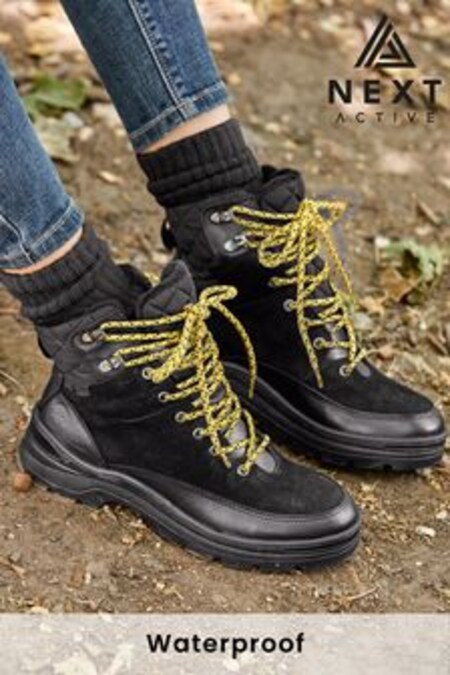 Black Next Active Sports Waterproof Signature Lace-Up Walking Boots (830826) | 63 €