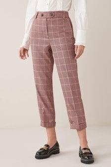 Pink Check Check Peg Trousers (831192) | €16.50
