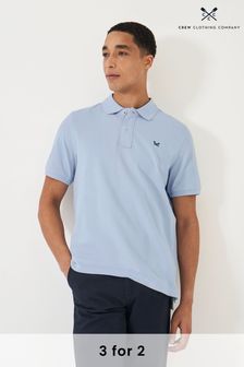 Hellblau - Crew Clothing Einfarbiges, klassisches Polo-Shirt aus Baumwolle (831237) | 61 €