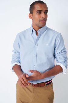 Blau - Klassisches Baumwolle hemd von Crew Clothing Company (831410) | 84 €