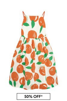 Girls Orange Cotton Dress (831471) | 121 €