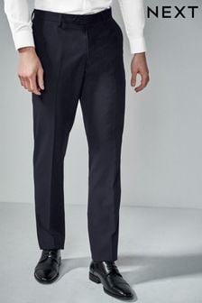 Navy Blue Regular Fit Suit Trousers (831934) | $80
