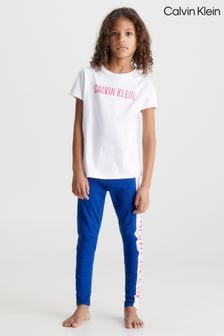 Белая трикотажная пижама для девочек Calvin Klein (832318) | €32
