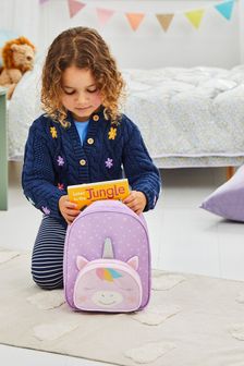 JoJo Maman Bébé Purple Unicorn Character Backpack (832568) | CA$63