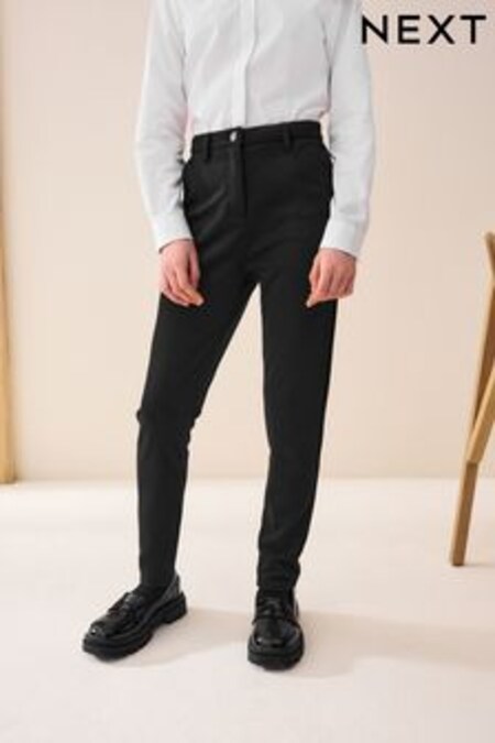 Black Senior High Waist Stretch School Trousers (9-17yrs) (832814) | 19 € - 28 €