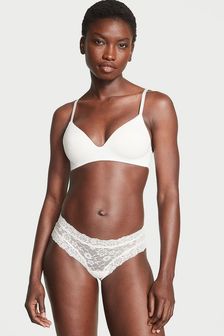 Victoria's Secret Coconut White Cheeky Posey Lace Knickers (833017) | €13