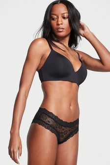 Victoria's Secret Black Cheeky Posey Lace Knickers (833021) | kr117