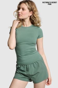 Victoria's Secret PINK Fresh Forest Green Micro Short Sleeve T-Shirt (833252) | €29