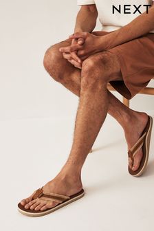 Tan/Brown Flip Flops (833396) | Kč595