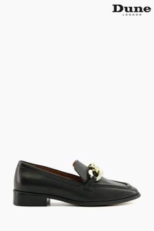 Dune London Black Glimpse Chunky Chain Block Heel Shoes (834338) | €54