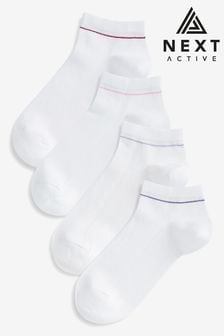 White Next Sports Modal Trainer Socks 4 Pack (834822) | $9