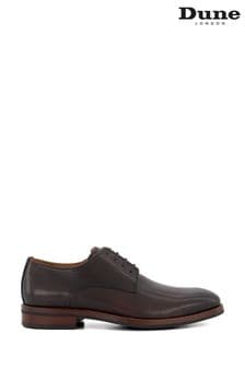 Dune London Brown Sinclairs Almond Toe Lace Up Gibson Shoes (835435) | $207