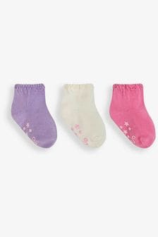 JoJo Maman Bébé Multi Pastel 3-Pack Princess Socks (835574) | $20