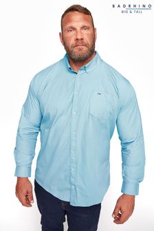 Niebieski - Badrhino Big & Tall Long Sleeve Shirt (835839) | 165 zł