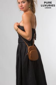 Violet Nappa Leather CrossBody Phone Bag (835841) | $89