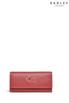 Duża czerwona portmonetka z klapką Radley London Heritage Dog Outline Matinee (835882) | 200 zł
