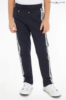 Tommy Hilfiger Boys Blue Monotype Tape Joggers (835938) | $110 - $132