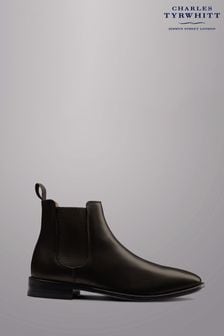 Charles Tyrwhitt Brown Leather Chelsea Boots (836078) | $318