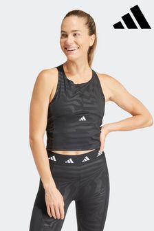 adidas Black Techfit Printed Crop Vest (836119) | ₪ 166