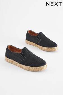 Woven Espadrilles Loafers