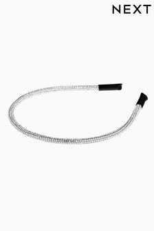 Silver Tone Sparkle Tube Hairband (836921) | 11 €